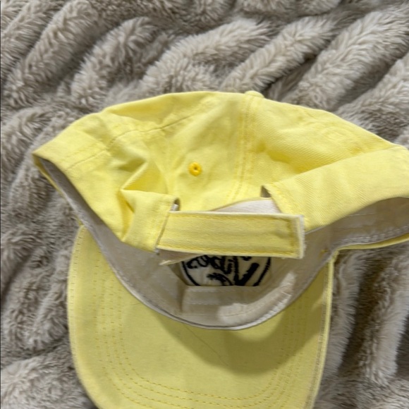 Yellow and Black Baseball Cap with Curved Brim and Adjustable Fit - Picture 2 of 3